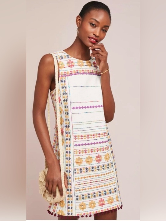 Anthropologie Dresses & Skirts - NWT ANTHROPOLOGIE AKEMI + KIN Prudence Embroidered Shift Dress 14